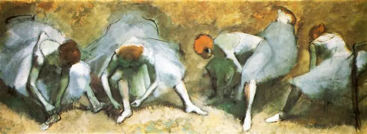 Yellow Dancers (in the Wings), 1874–1876